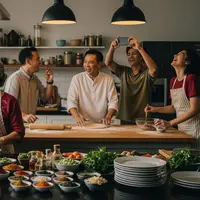 Aktivitas Seru Lebaran Bersama Saudara Jauh (Foto: Gemini AI)