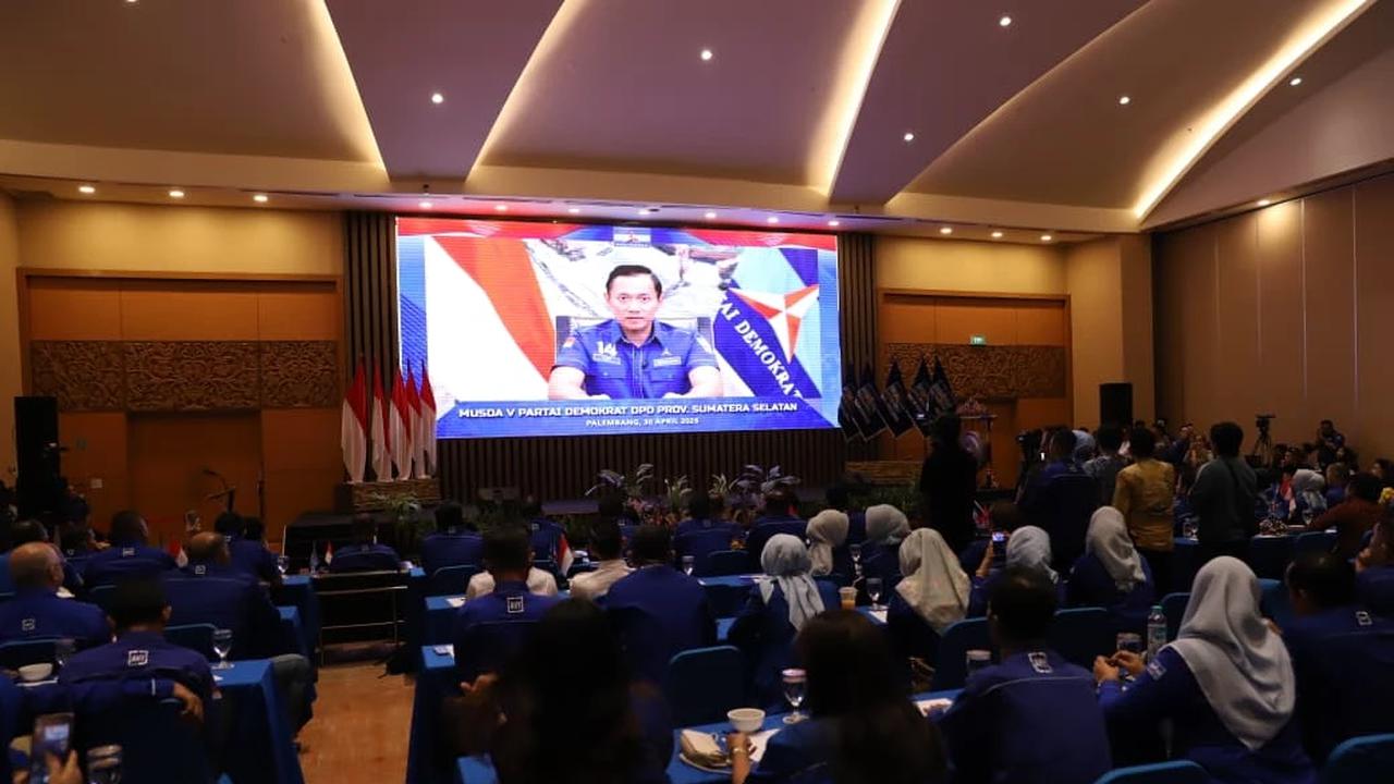 Musda V Demokrat Sumsel, AHY: Turunlah ke Masyarakat, Jangan Tunggu Tahun Politik