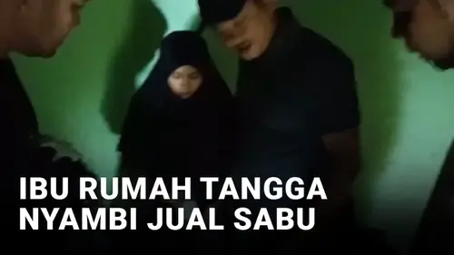 VIDEO: Nyambi Jualan Sabu, Ibu Rumah Tangga di Bintan Ditangkap Polisi