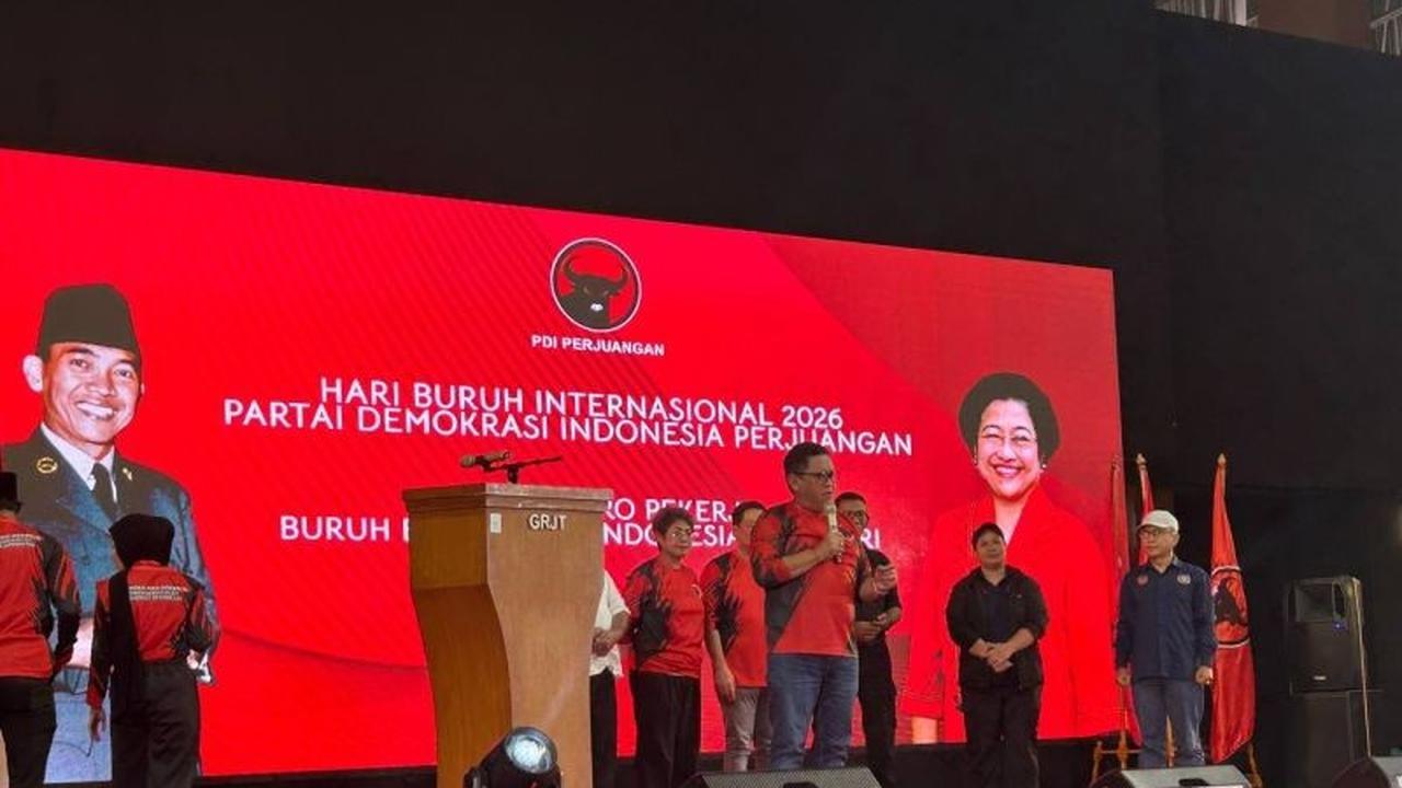 Hasto PDIP Ajak Buruh Perkuat Persatuan Hadapi Tantangan Ekonomi dan Perjuangkan Kesejahteraan