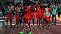 Myanmar ke final Piala AFF U-19 2018 setelah mengalahkan Thailand 1-0. (Bola.com/Zaidan Nazarul)