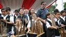  Wagub DKI Jakarta, Djarot Saiful Hidayat bersama Menkes Nila Moeloek saat menghadiri Perayaan 50 Tahun Persatuan Tuna Netra Indonesia (Pertuni) 2016', Jakarta, Minggu (31/1/2016). (Liputan6.com/Faizal Fanani)