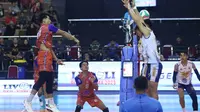 Perumda Tirta Bhagasasi Bekasi menumbangkan TNI AU Electric 3-0 (25-17, 25-19, 25-22) pada final four Livoli Divisi Utama 2025 putaran kedua di GOR Ki Mageti, Magetan, Selasa (14/10).&nbsp;(foto: PBVSI)