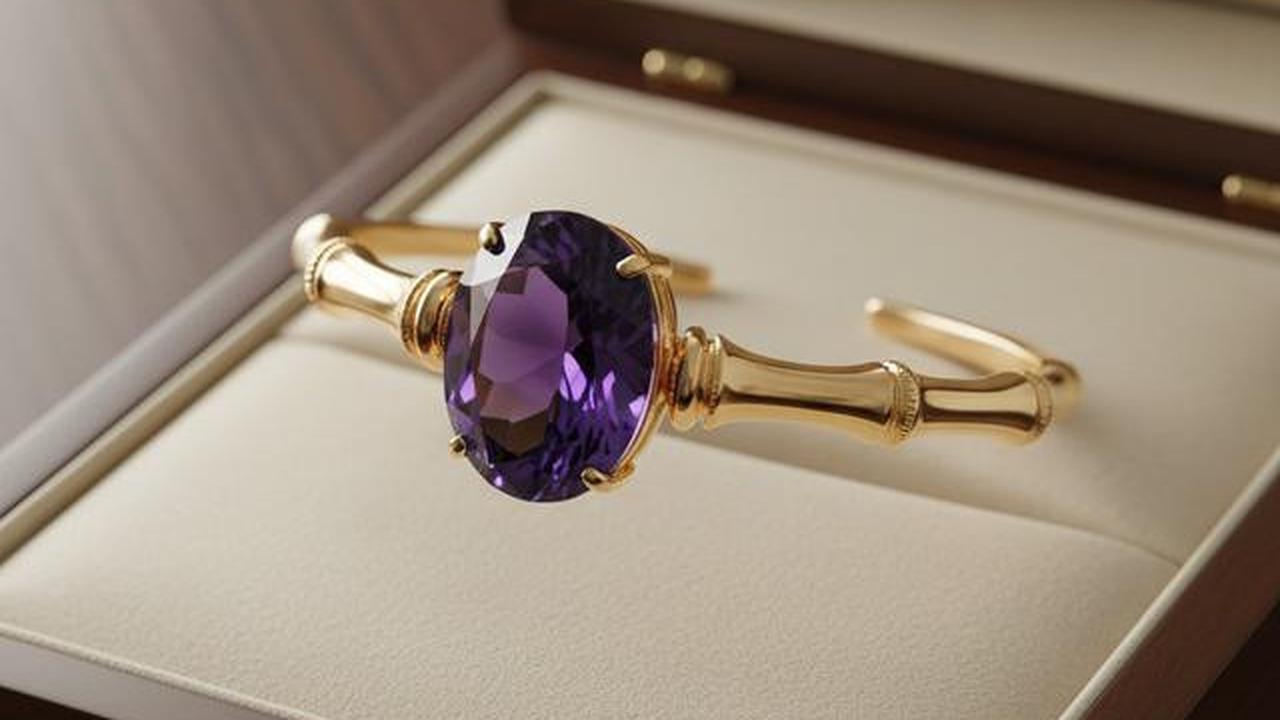 10 Model Gelang Emas Bambu Kombinasi Batu Alam, Perpaduan Etnik Modern Elegan