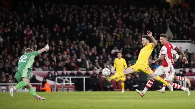 Foto: Tak Ada Salah Jota pun Jadi, Liverpool Libas Arsenal dan Lolos ke Babak Final Carabao Cup 2021 / 2022