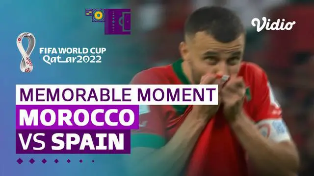 Berita video momen adu penalti pada laga 16 besar Piala Dunia 2022 antara Timnas Maroko melawan Timnas Spanyol, Rabu (7/12/2022) dinihari WIB.