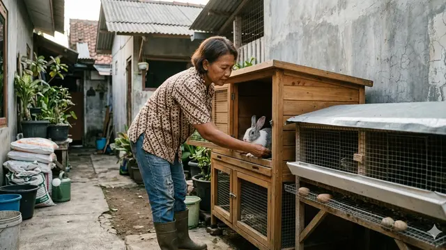 Cara Ternak di Rumah Tanpa Mengganggu Tetangga (Foto: Gemini AI)