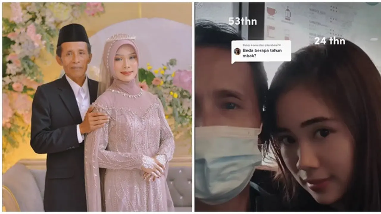 Sempat Dikira Bapaknya, Pernikahan Pasangan Terpaut Usia 28 Tahun Ini Viral