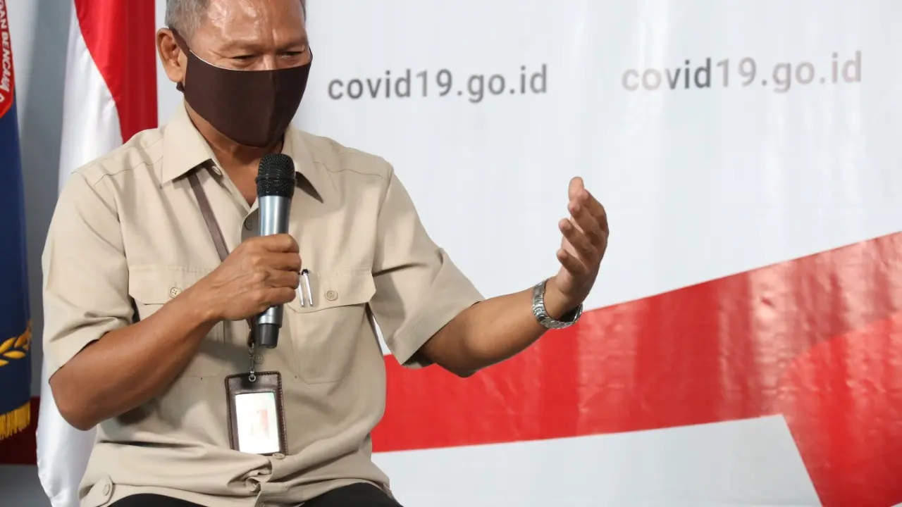 Juru Bicara Pemerintah untuk Penanganan Corona Achmad Yurianto, di Graha BNPB, Jakarta. (dok BNPB)