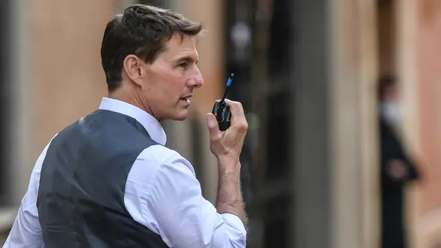 Tom Cruise lanjutkan syuting Mission Impossible 7 di Roma