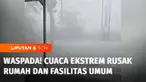 Cuaca ekstrem melanda sebagian wilayah Kabupaten Gunungkidul, DIY. Hujan deras disertai angin kencang menyebabkan sejumlah fasilitas umum rusak, hingga atap bangunan roboh menimpa kendaraan.