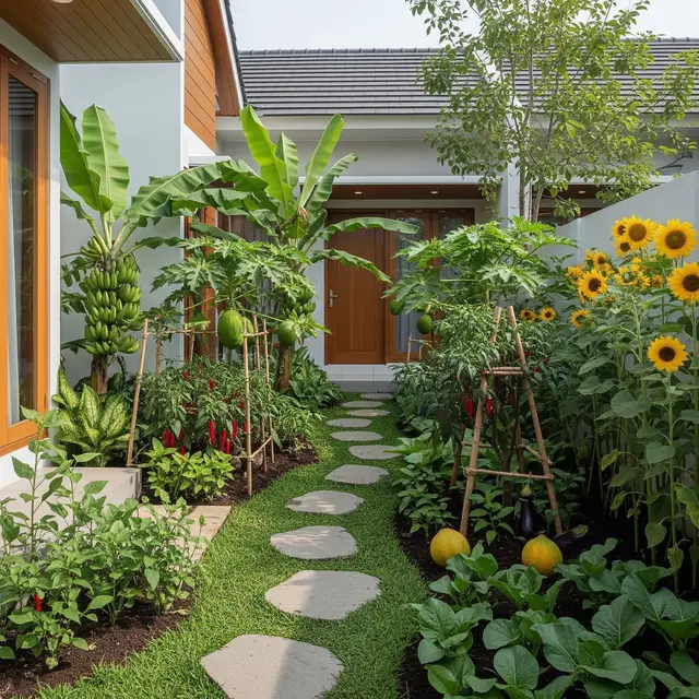 9 Ide Edible Garden Menyatu dengan Taman Bunga Biar Cantik dan Bisa Dimakan