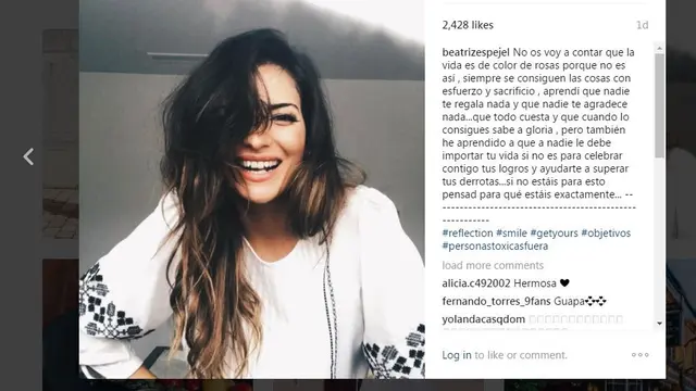 Beatriz Espejel, kekasih pemain Atletico Madrid, Koke