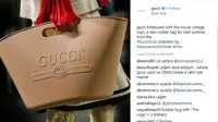 Gucci diejek karena menjual tas karet yang mirip ember pel dengan harga mahal (instagram/gucci)