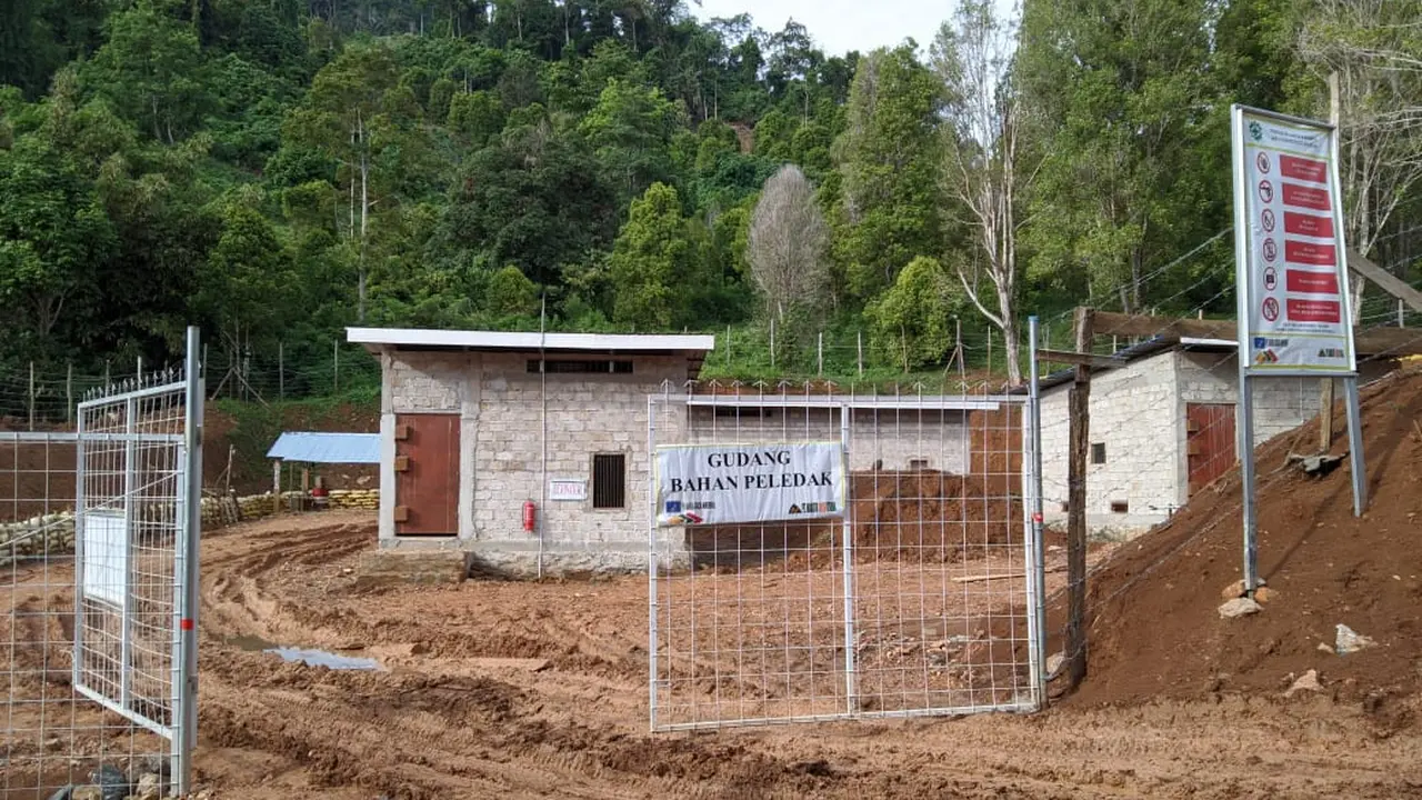 Lokasi penyimpanan bahan peledak amonium nitrat di salah satu kabupaten di Sultra.(Liputan6.com/Ahmad Akbar Fua)