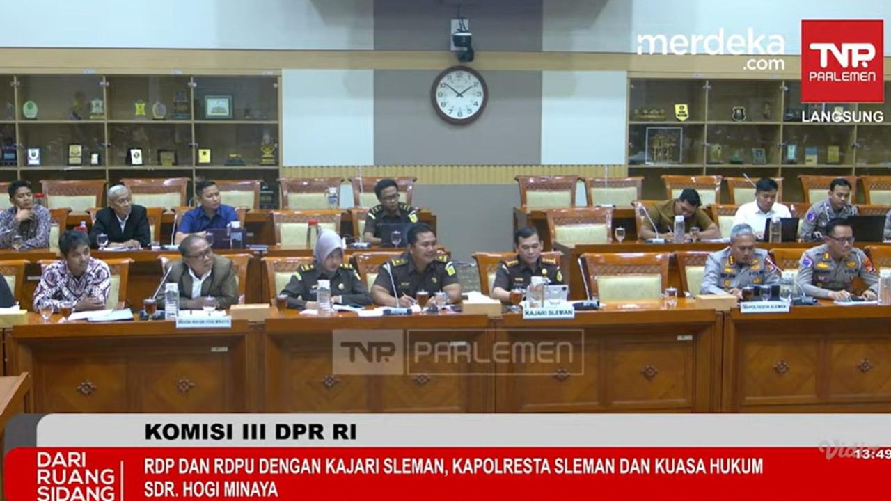 Keras, Komisi III Minta Penjelasan Kapolres dan Kejari Sleman soal Kasus Hogi: Publik Marah Kami juga Marah