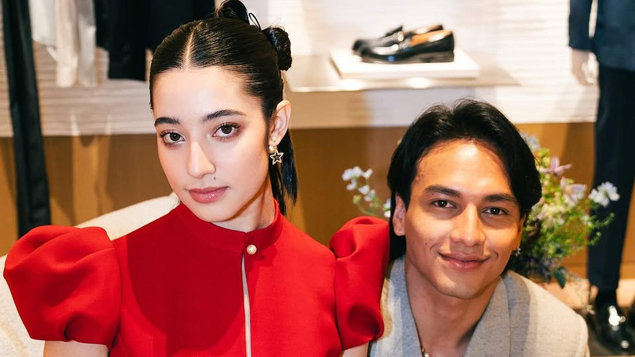 Momen Pacaran Romantis Jefri Nichol di Malaysia, Ameera Khan Tampil Cantik Menawasn dengan Gaun Merah