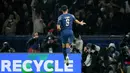 Drama enam gol tersaji saat Paris Saint-Germain menjamu Manchester City dalam laga matchday 7 League Phase Liga Champions 2024/2025 di Parc des Princes, Kamis (23/1/2025). Les Parisiens comeback usai tertinggal dua gol untuk menang 4-2. (AP Photo/Thibault Camus)
