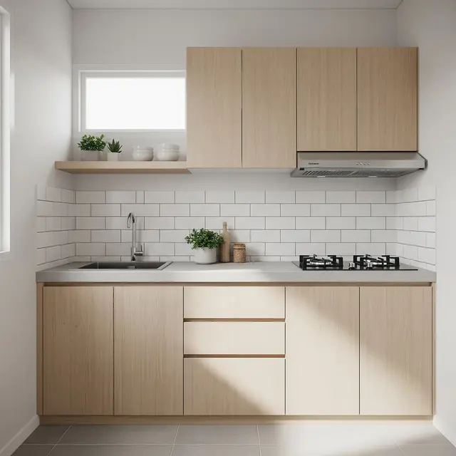 9 Desain Dapur Minimalis 2x1 untuk Rumah Subsidi, Hemat Tempat dan Fungsional