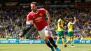 Gol tunggal Juan Mata membawa Manchester United menang 1-0 atas Norwich City dalam lanjutan Premier League, di Stadion Carrow Road, Norwich, Sabtu (7/5/2016). (Action Images via Reuters/John Sibley)