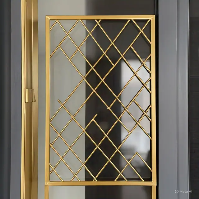 Teralis Jendela Gold Minimalis