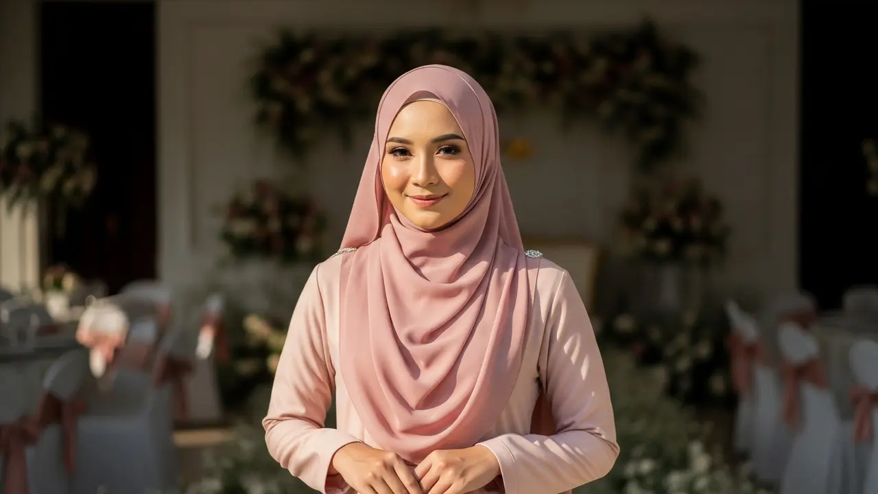 8 Tips Memilih Warna Gamis Syar’i agar Wajah Terlihat Cerah untuk Kondangan Siang