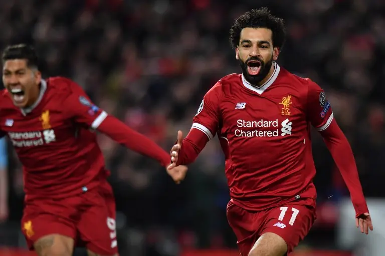 Penyerang Liverpool, Mohamed Salah, mengaku masih berhubungan baik dengan seluruh pemain dan suporter AS Roma. (AFP/Anthony Devlin)