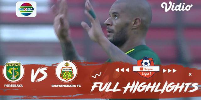 VIDEO: Highlights Liga 1 2019, Persebaya Vs Bhayangkara FC 4-0