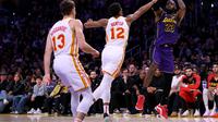 LeBron James pecahkan rekor Jordan saat melawan Hawks di lanjutan NBA 2024/2025 (AFP)