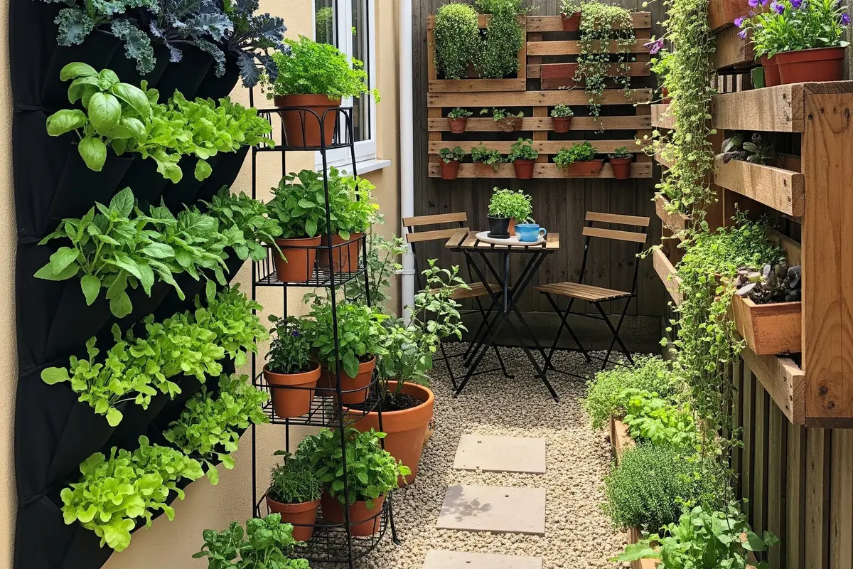 Desain Kebun Mini di Halaman Belakang untuk Rumah Kecil (Image by Gemini AI)