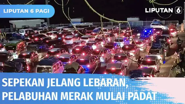 Ribuan pemudik baik yang menggunakan kendaraan pribadi maupun penumpang pejalan kaki mulai memadati Pelabuhan Merak, Banten, untuk menyeberang ke Pulau Sumatera. Hingga Minggu (24/4) jumlah pemudik pejalan kaki tercatat ada 1.144 orang.