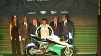 Operator MotoGP, Dorna, resmi meluncurkan ajang balap baru, yaitu Kejuaraan Dunia MotoE, di Roma, Spanyol, Selasa (6/2/2018). (MotoGP)