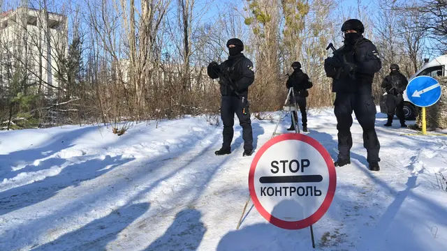 Latihan Perang Pasukan Ukraina di Kota Hantu Chernobyl