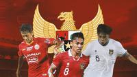 Timnas Indonesia U-20 - Doni Tri Pamungkas, Arkhan Fikri, Zanadin Fariz (Bola.com/Adreanus Titus)