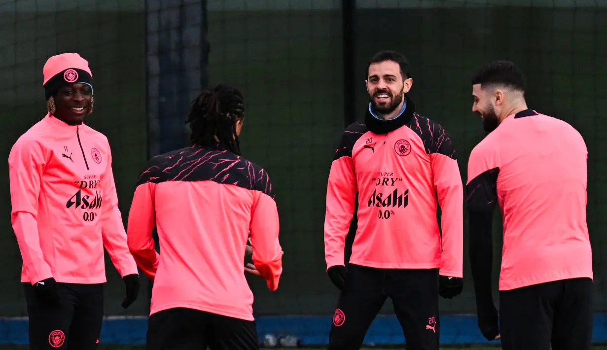 Bagi Man City, laga kandang nanti adalah kesempatan untuk mengunci posisi juara grup. (Paul ELLIS / AFP)