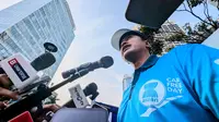Wamenkes Dante Saksono Harbuwono soal obesitas anak dalam ASEAN Car Free Day (ACFD 2025) di Jakarta, Minggu (14/9/2025). Foto: Liputan6.com/Ade Nasihudin.