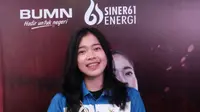 Kapten tim Jakarta Pertamina Energi, Novia Andriyanti. (Bola.com/Vincentius Atmaja)