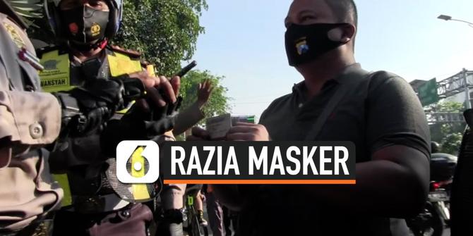VIDEO: Terjaring Razia  Masker Oknum Polisi Ribut dengan Petugas