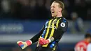 Jordan Pickford. Everton memiliki kiper hebat di dalam diri Jordan Pickford yang menjadi pilihan utama di Timnas Inggris. Aksi-aksinya banyak mengundang decak kagum, terutama saat menghadapi tim-tim besar, seperti Manchester United dan Chelsea yang tidak mampu membobol gawangnya di pertemuan terakhir. (AFP/Paul Ellis)