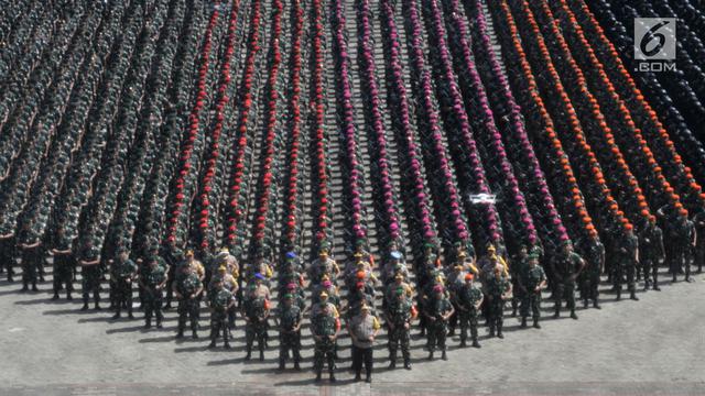Apel Patroli Skala Besar TNI-Polri Amankan Pemilu 2019