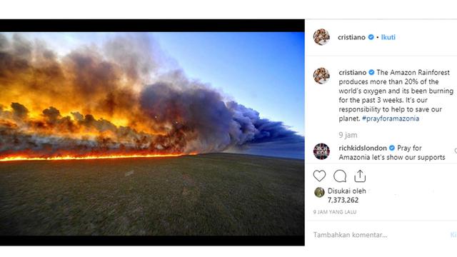 Pray For Amazon, Doa Warganet untuk Kebakaran Amazon