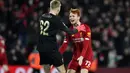 Sepp van den Berg. Bek tengah Belanda berusia 21 tahun yang sejak awal musim 2022/2023 dipinjamkan Liverpool ke Schalke ini didatangkan The Reds pada awal musim 2019/2020 dari salah satu klub Eredivisie, PEC Zwolle dengan mahar 1,9 juta euro. Bersama Liverpool ia sama sekali belum pernah bermain di Liga Inggris. Catatan 4 penampilannya bersama The Reds hanya terjadi di Piala FA dan Piala Liga. (AFP/Paul Ellis)