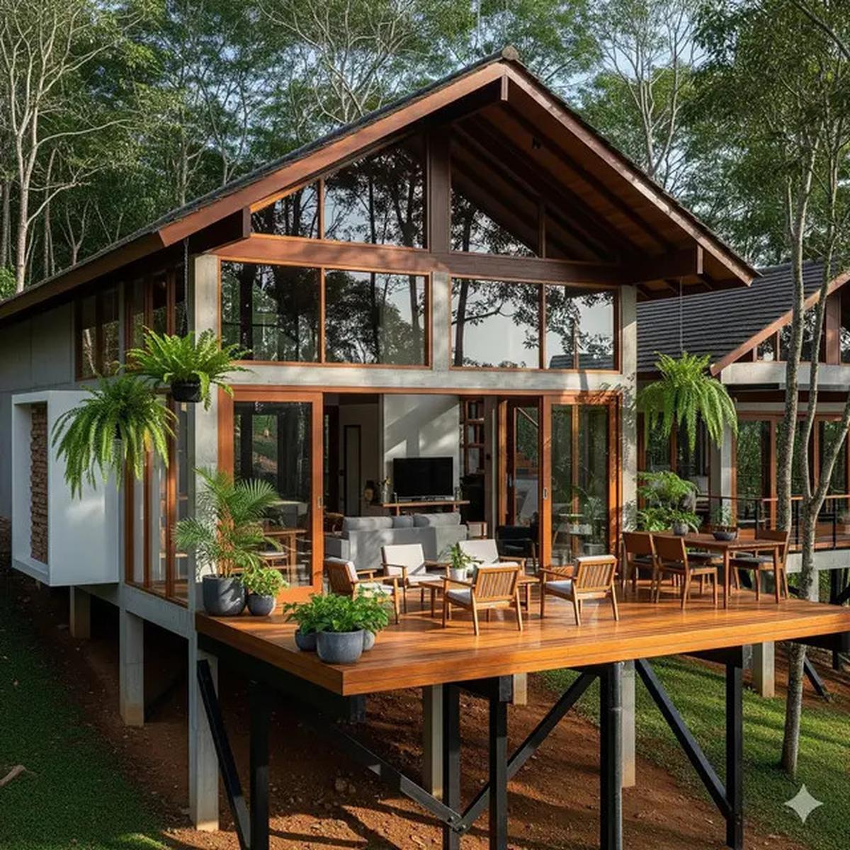 10 Rumah Sederhana Berbentuk Panggung dengan 5 Kamar di Desa, Inspirasi Hunian Nyaman dan Estetik
