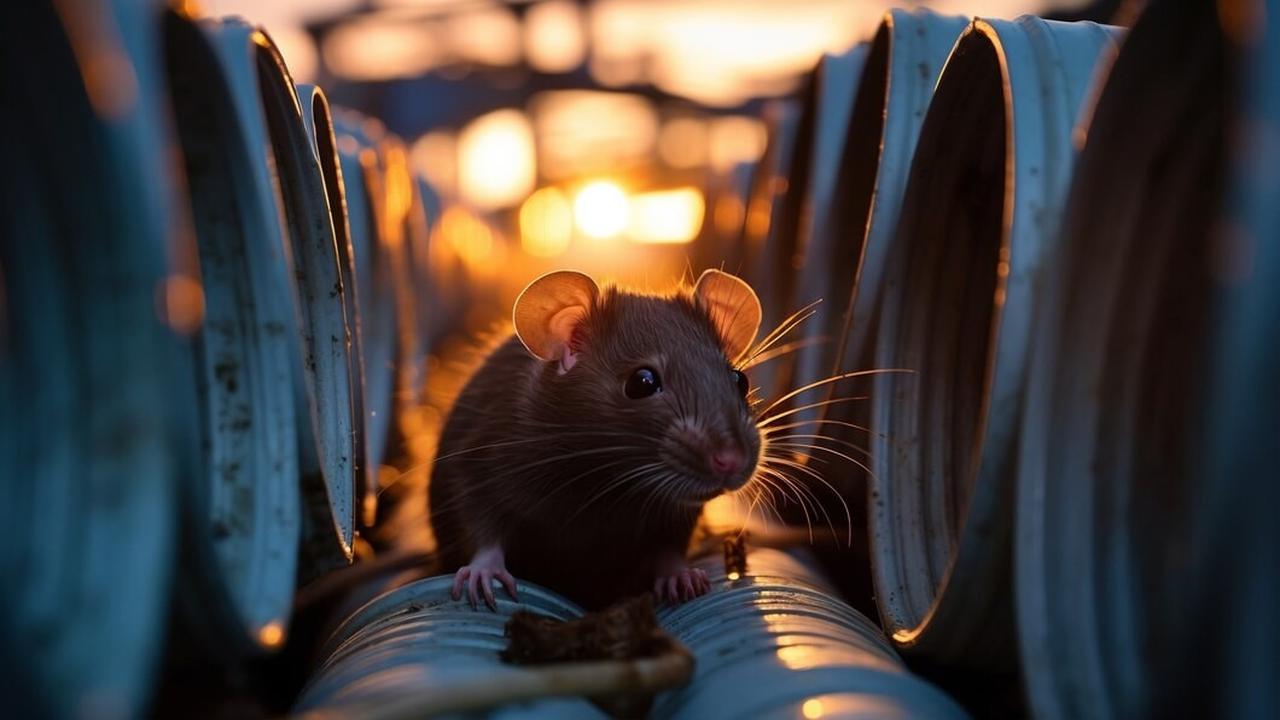 Ilustrasi Tikus dalam Mobil