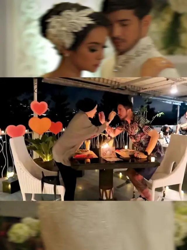 Donny Michael dan Aryani Fitriana Rayakan Hari Jadi Pernikahan Sambil Suap-suapan