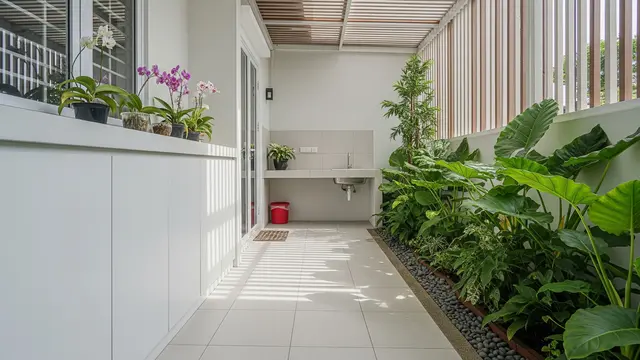 Desain Jalur Servis Samping Rumah yang Tetap Terlihat Rapi/Gemini AI