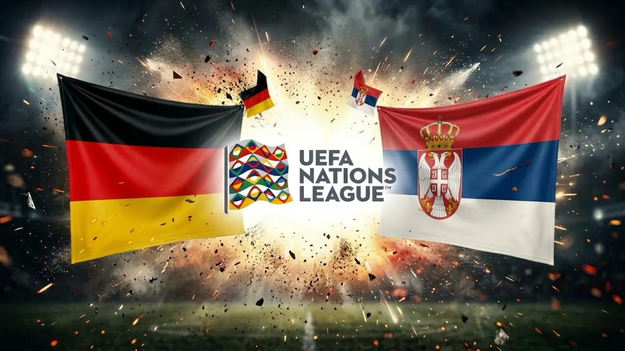 Ilustrasi Jerman Vs Serbia, UEFA Nations League