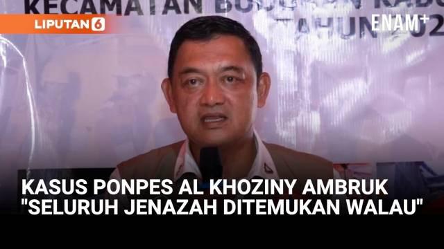 Deputi 3 Tanggap Darurat BNPB, Budi Irawan menjelaskan, kabar terbaru pencarian korban robohnya Pondok Pesantren Al Khoziny, di Sidoarjo, Jawa Timur. Budi menjelaskan, BNPB sudah mengevakuasi 63 jenazah yang tertimpa reruntuhan.