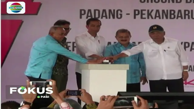 Jokowi Resmikan Pembangunan Jalan Tol Padang-Pekanbaru
