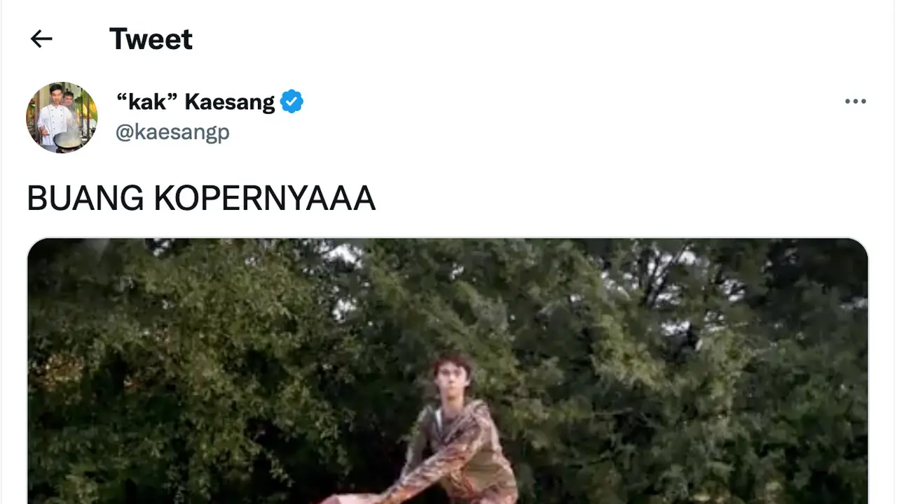 Cuitan Kaesang Pangarep soal kopernya nyasar ke Kualanamu, Medan. (Foto: Dok. Twitter @kaesangp)